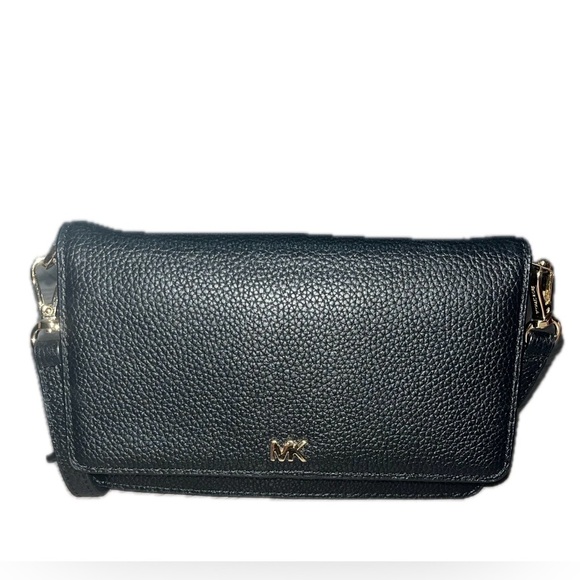 Michael Kors Black Crossbody Bag with Gold Accents - Picture 2 of 12